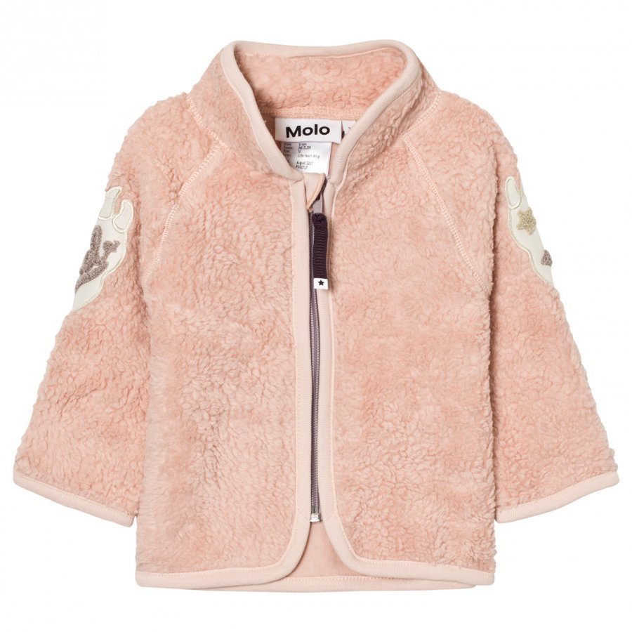 Molo Urvan Fleece Jacket Peach Whip Fleece Takki