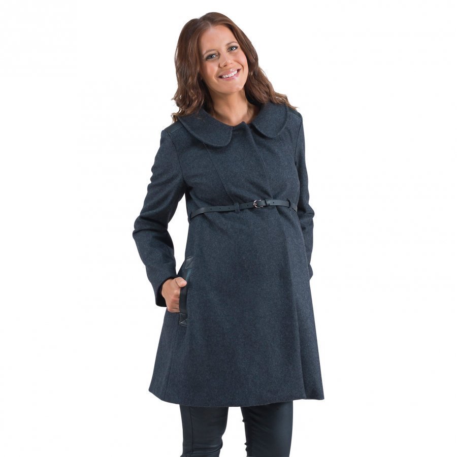 Mom2mom Coat Solid Darkgrey Hupputakki Äidille