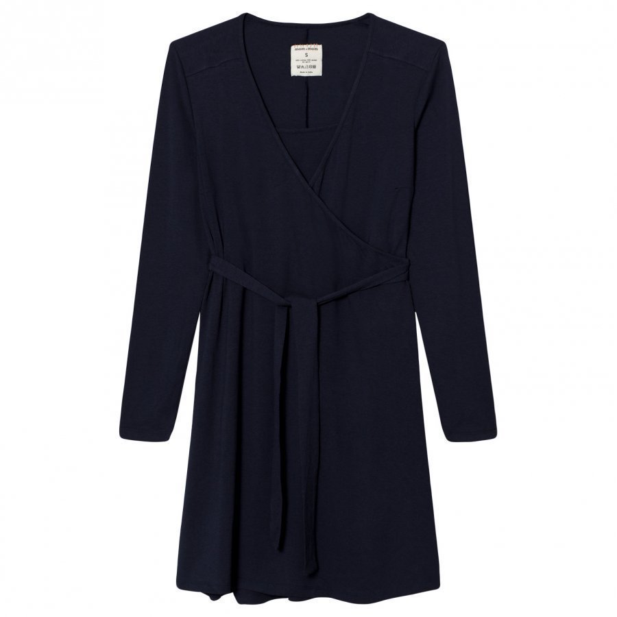 Mom2mom Wrap Dress Navy Imetysmekko