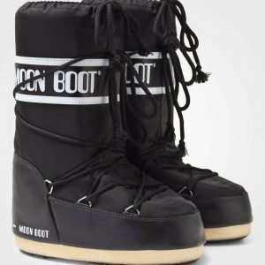 Moon Boot Black Korkeavartiset Saappaat