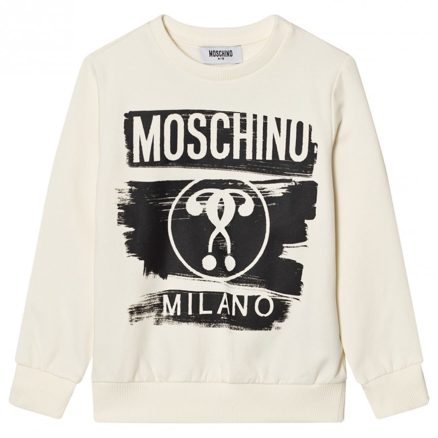 Moschino Kid-Teen White Milano Moschino Sweatshirt Oloasun Paita