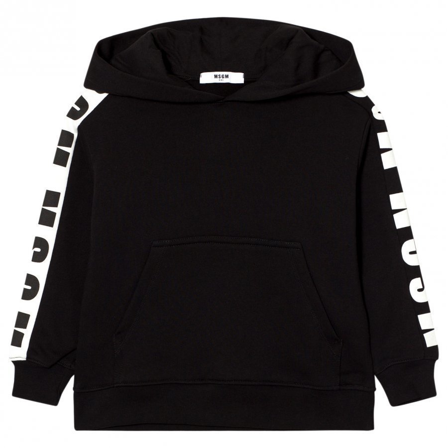 Msgm Black Logo Hoody Huppari