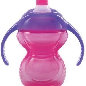 Munchkin Kahvallinen muki Bite Proof Trainer Cup 6 kk Pinkki