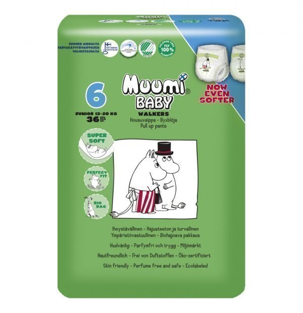 Muumi Baby Junior 6 12-20kg Housuvaippa 36 Kpl