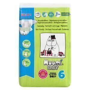 Muumi Baby Junior 6 12-24 Kg Teippivaippa 36 Kpl