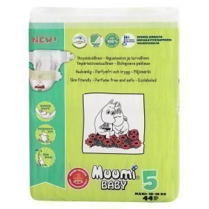 Muumi Baby Maxi+ 5 10-16kg Teippivaippa 44 Kpl