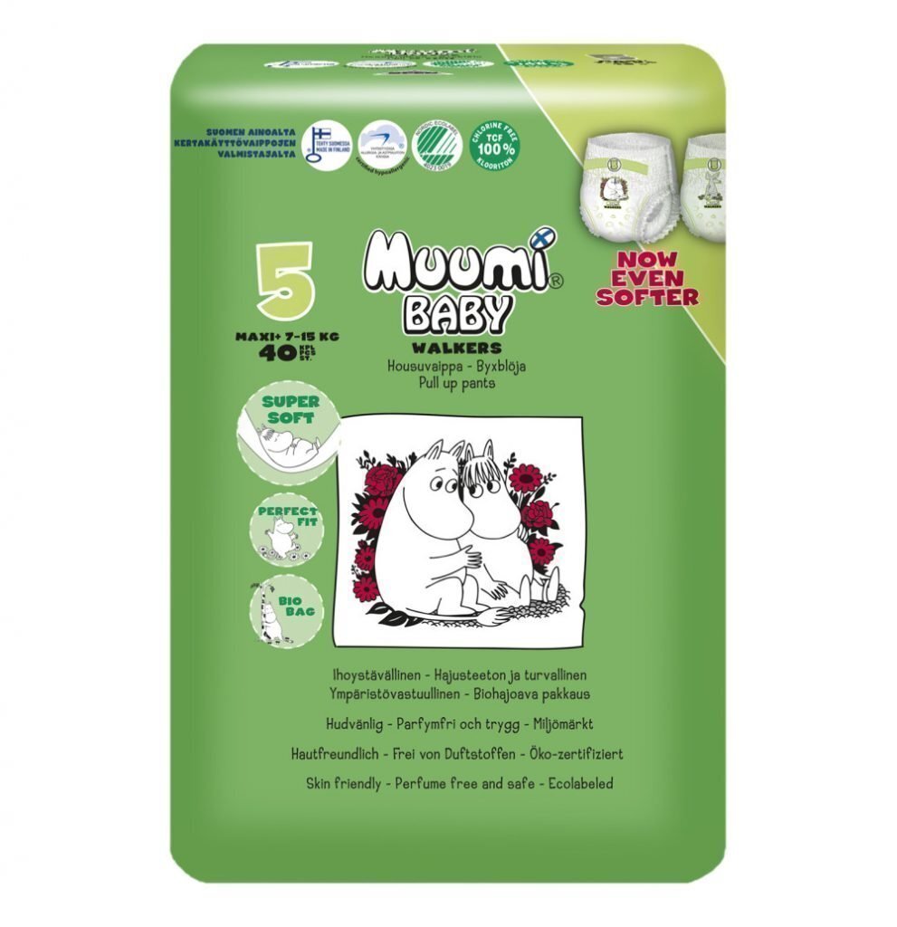 Muumi Baby Maxi 5 7 15 Kg Housuvaippa 40 Kpl Lastentarvikekauppa fi