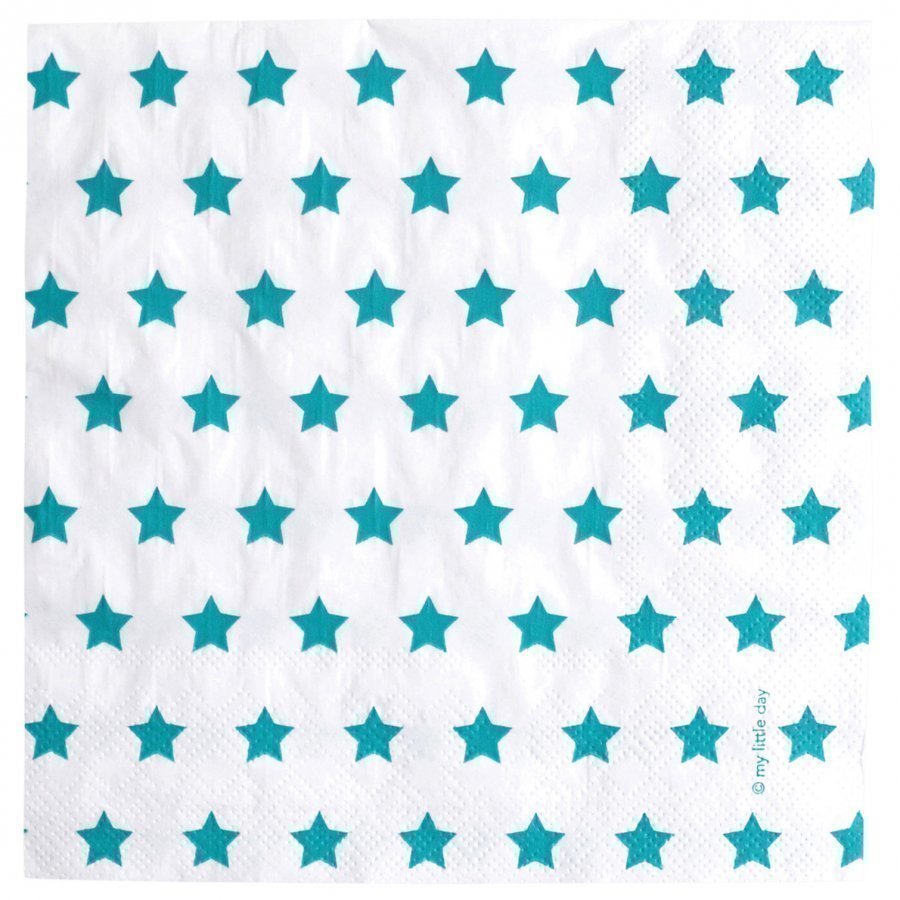 My Little Day 20 Paper Napkins Blue Stars Juhlatarvike