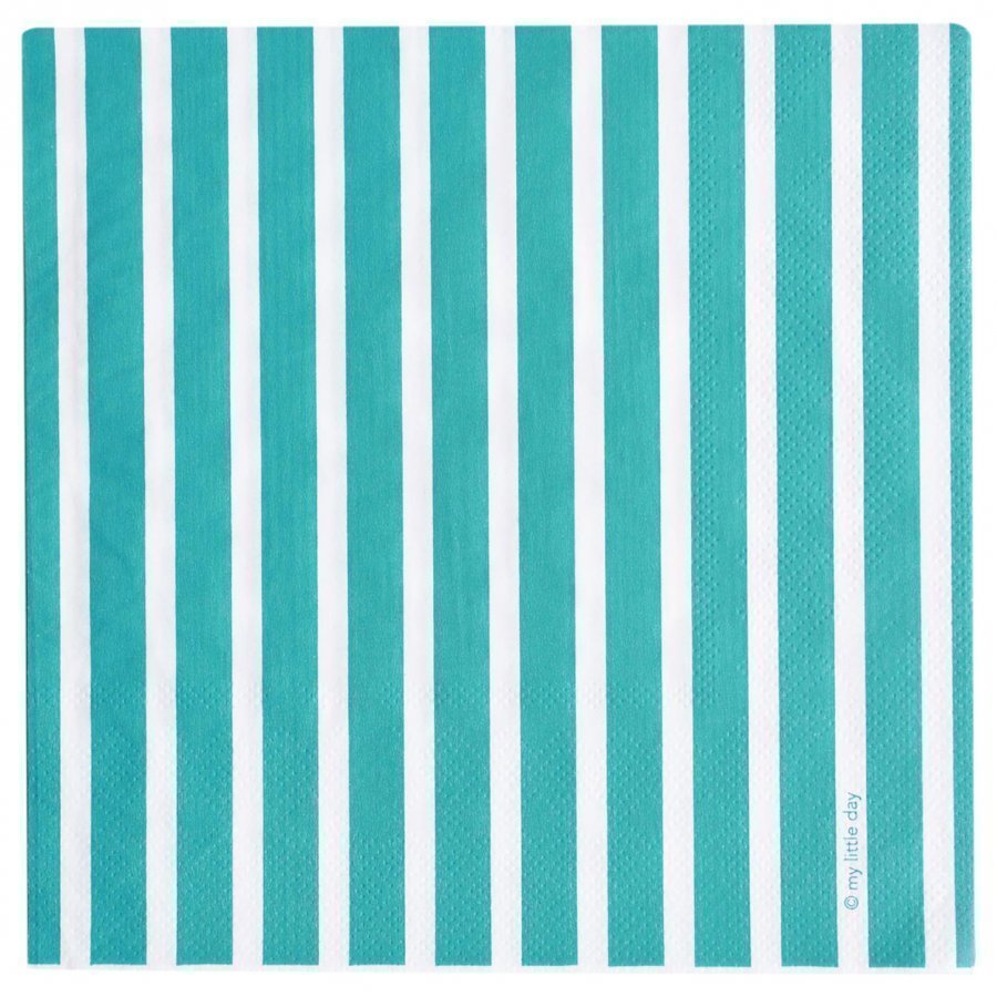 My Little Day 20 Paper Napkins Blue Stripes Juhlatarvike