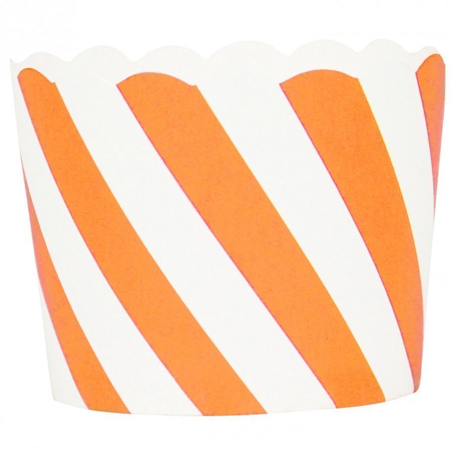 My Little Day 25 Baking Cups Orange Diagonals Juhlatarvike