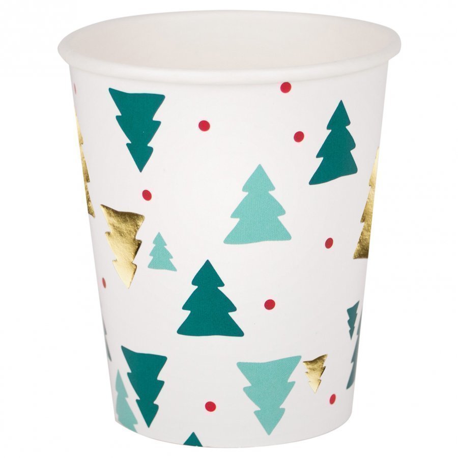 My Little Day 8 Paper Cups Christmas Trees Juhlatarvike