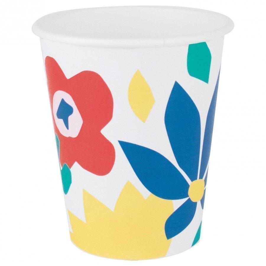 My Little Day 8 Paper Cups Tropical Flowers Juhlatarvike 