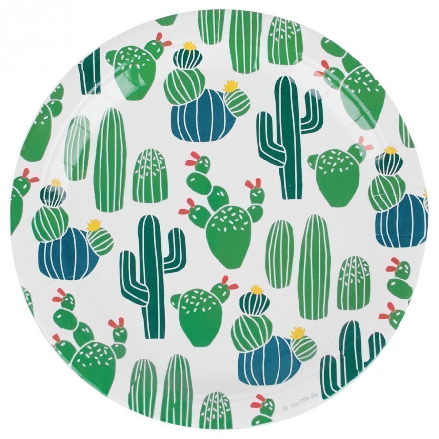 My Little Day 8 Papers Plates Cactus Juhlatarvike