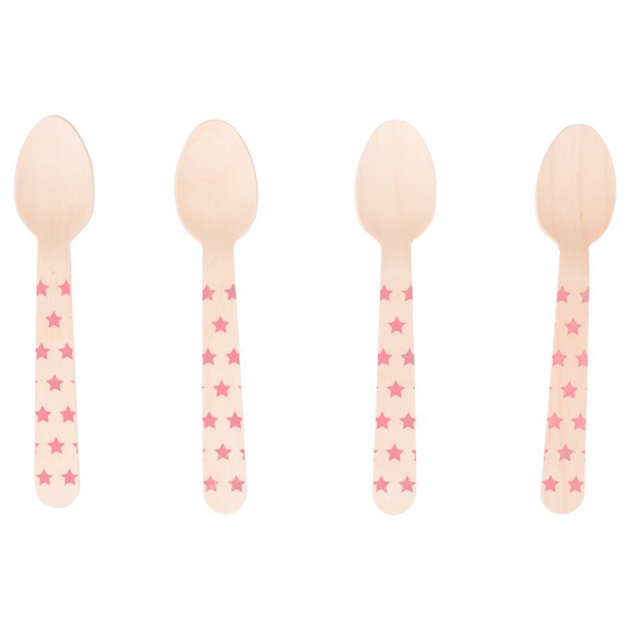 My Little Day 8 Spoons Bright Pink Stars Juhlatarvike