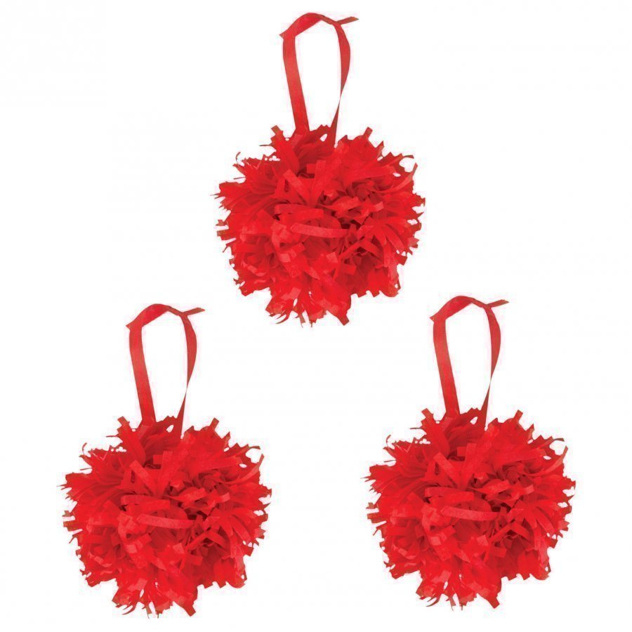 My Little Day Paper Pompoms Red Juhlatarvike