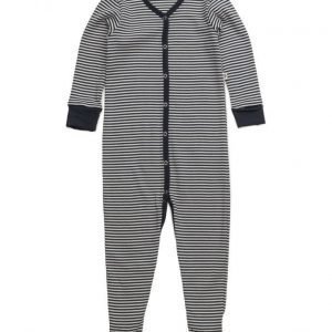 Müsli by Green Cotton Stripe Bodysuit W/Feet