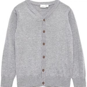 Name It Neulepusero Vakke V-Neck Grey Melange