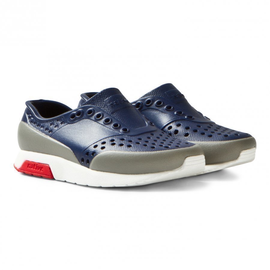 Native Navy Lennox Perforated Trainers Lenkkarit