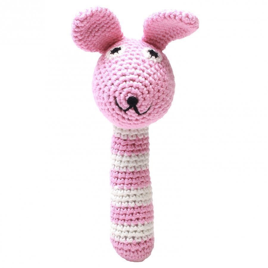 Naturezoo Miss Rabbit Pink Rattle Stick Helistin