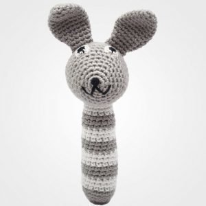 Naturezoo Mr. Rabbit Grey Rattle Stick Helistin