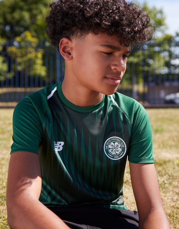 New Balance Celtic Fc 2018/19 Pre Match Shirt Vihreä