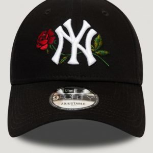 New Era Mens Twine Mlb 9forty Neyyan Lippis Musta