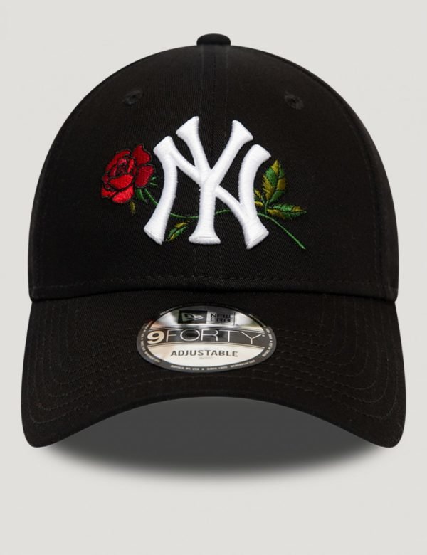 New Era Mens Twine Mlb 9forty Neyyan Lippis Musta