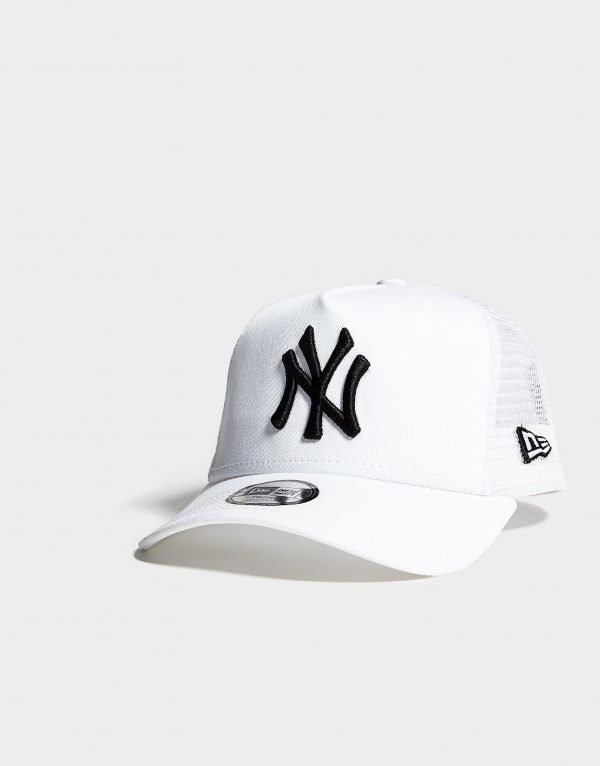 New Era Mlb New York Yankees Trucker Cap Lippis Valkoinen