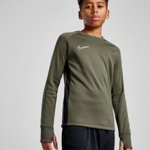 Nike Academy Crew Sweatshirt Khaki / White