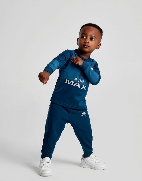 Nike Air Max Poly 1/4 Zip Tracksuit Infant Sininen