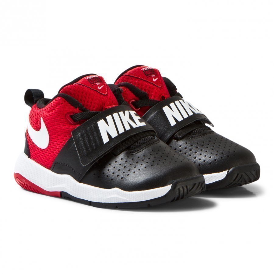 Nike Black And Red Team Hustle Infants Trainers Urheilukengät