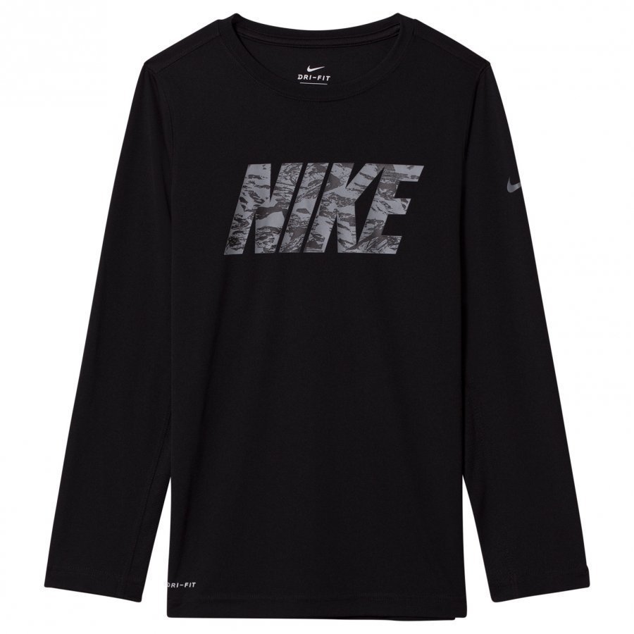 Nike Black Dry Legacy Long Sleeve Junior Tee Pitkähihainen T-Paita