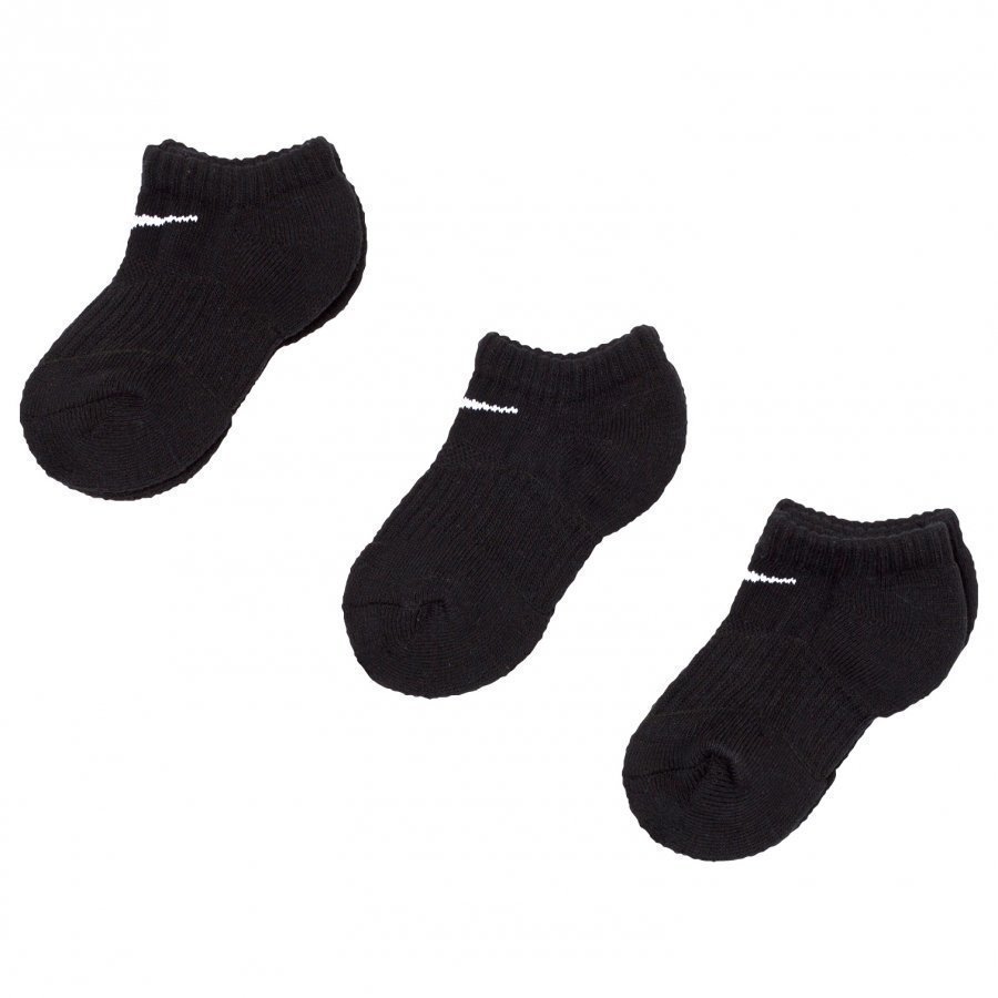 Nike Black Performance Cushion No-Show Socks 3 Pack Sukat