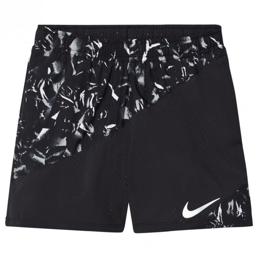 Nike Black Printed Short Running Shorts Urheilushortsit