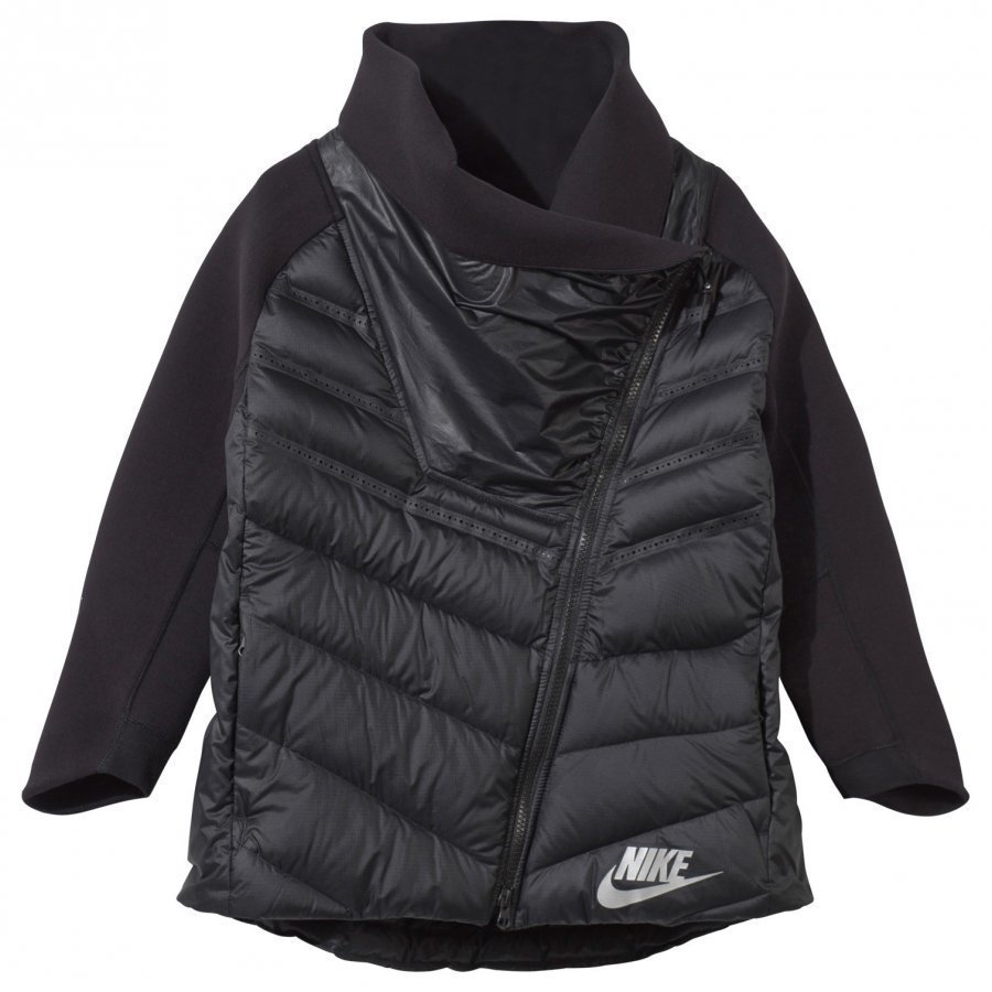 Nike Black Sportswear Tech Fleece Aeroloft Cape Toppatakki