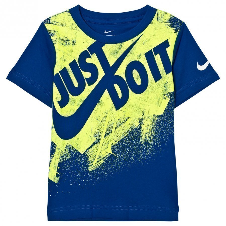 Nike Blue Jay Jdi Swoosh Splatter Tee T-Paita