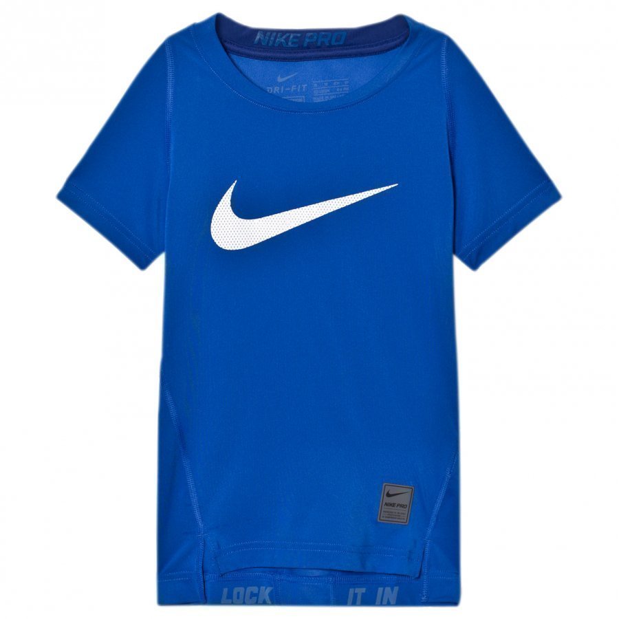 Nike Branded Nike Pro Training Tee Blue T-Paita