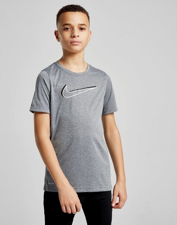 Nike Dri-Fit Swoosh T-Shirt Harmaa