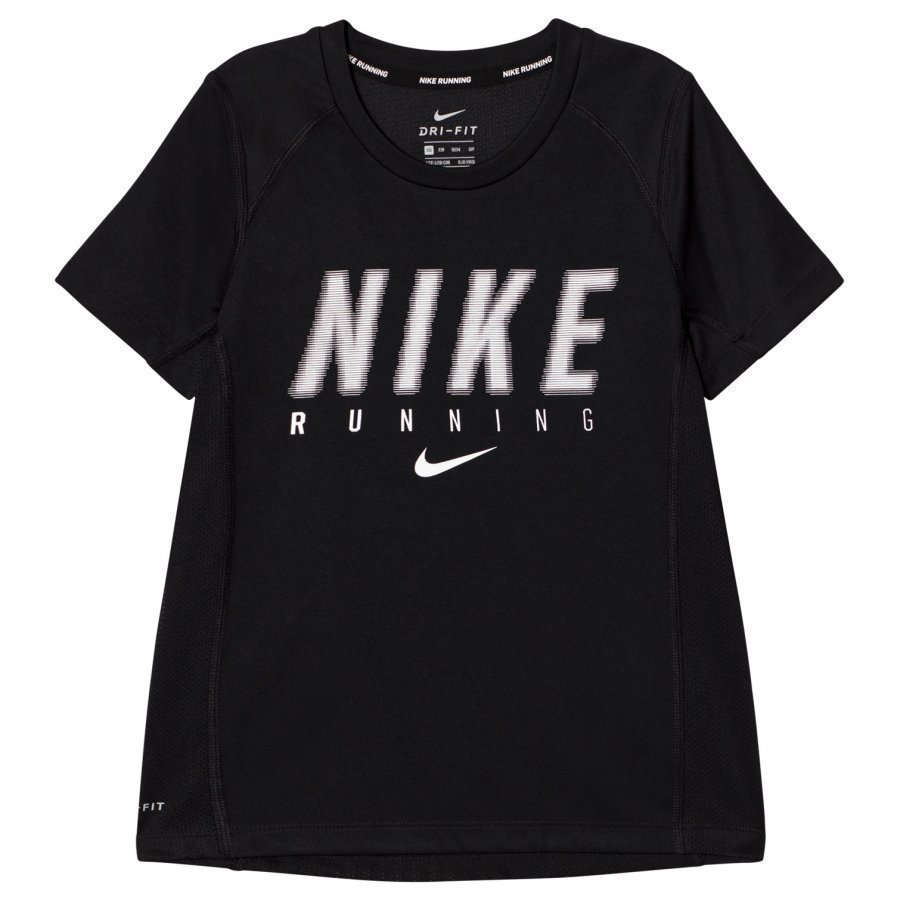 Nike Dry Miler Running Top Black T-Paita