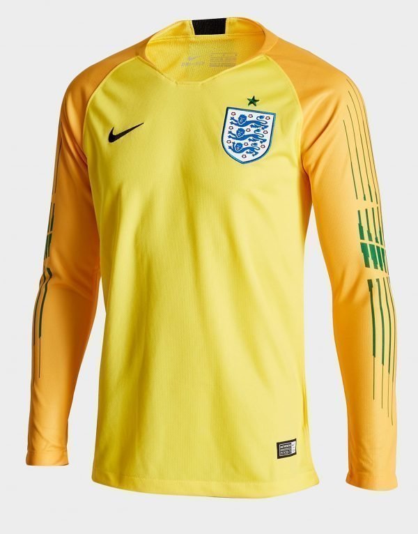 Nike England 2018 Home Goalkeeper Shirt Keltainen