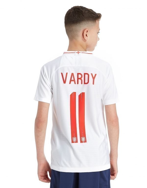 Nike England 2018 Vardy #11 Home Shirt Valkoinen