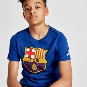 Nike Fc Barcelona Crest T-Shirt Sininen