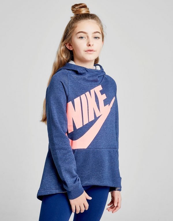 Nike Girls' Futura Hoodie Sininen