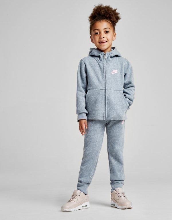 Nike Girls' Modern Full Zip Suit Harmaa