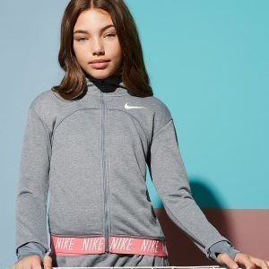 Nike Girls' Studio Full Zip Hoodie Harmaa