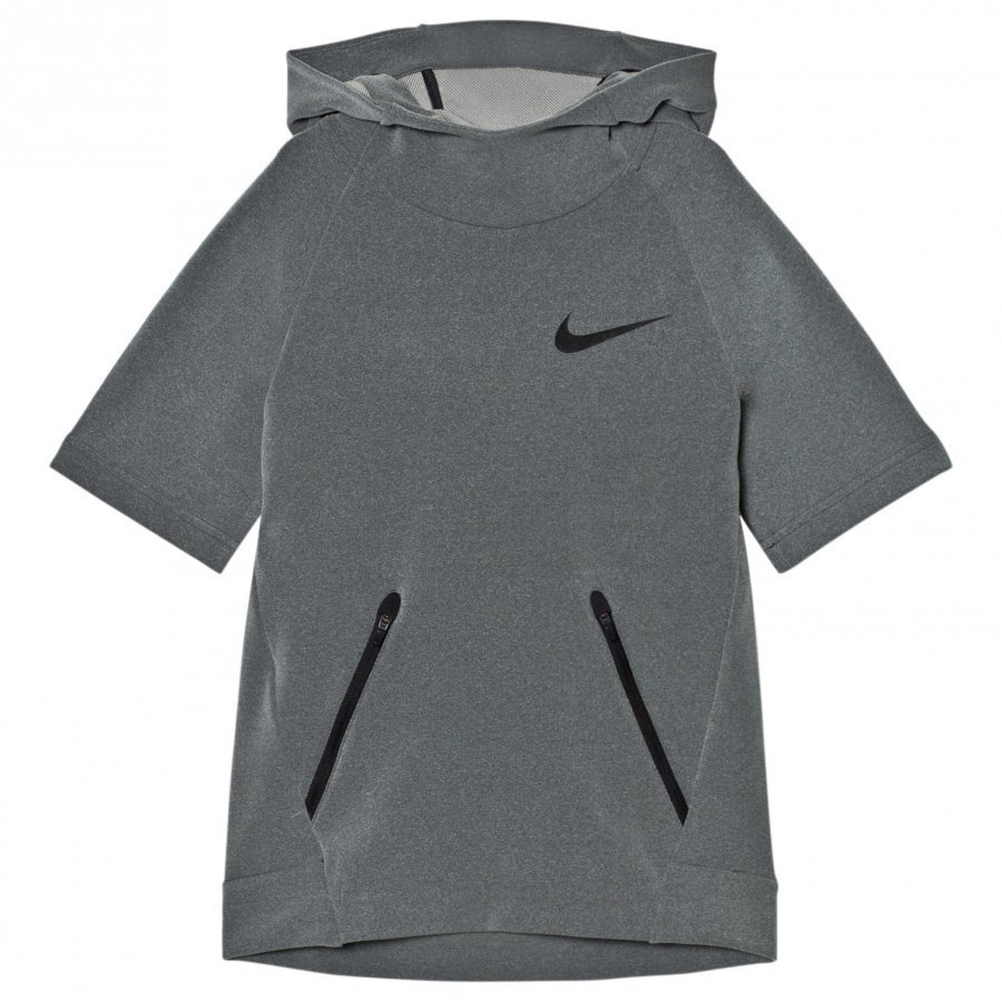 Nike Grey Short Sleeve Hyper Hoodie Huppari