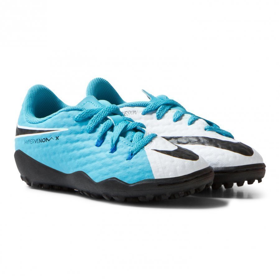 Nike Hypervenom Phelon Iii White Blue Artificial Turf Soccer Boots Jalkapallokengät