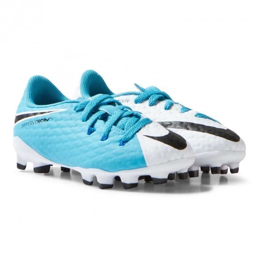 Nike Hypervenom White Blue Phelon Iii Firm Ground Soccer Boots Jalkapallokengät