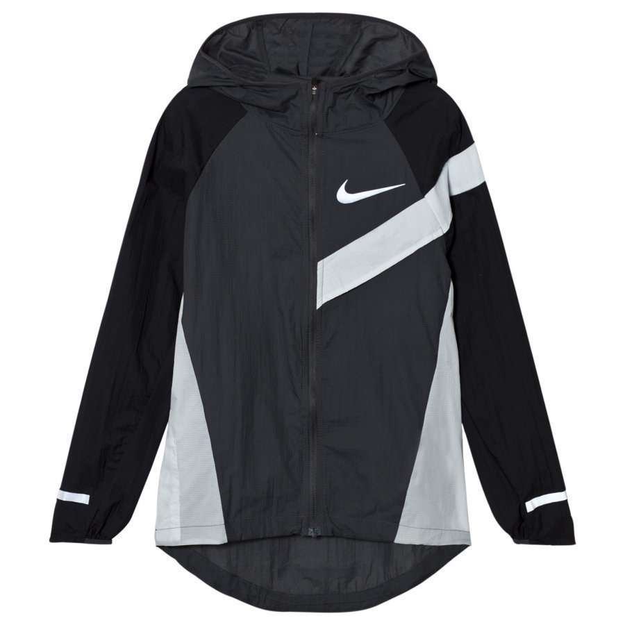 Nike Impossibly Light Jacket In Black And Grey Tuulitakki