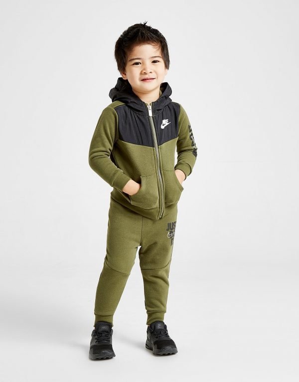 Nike Just Do It Full Zip Tracksuit Infant Vihreä